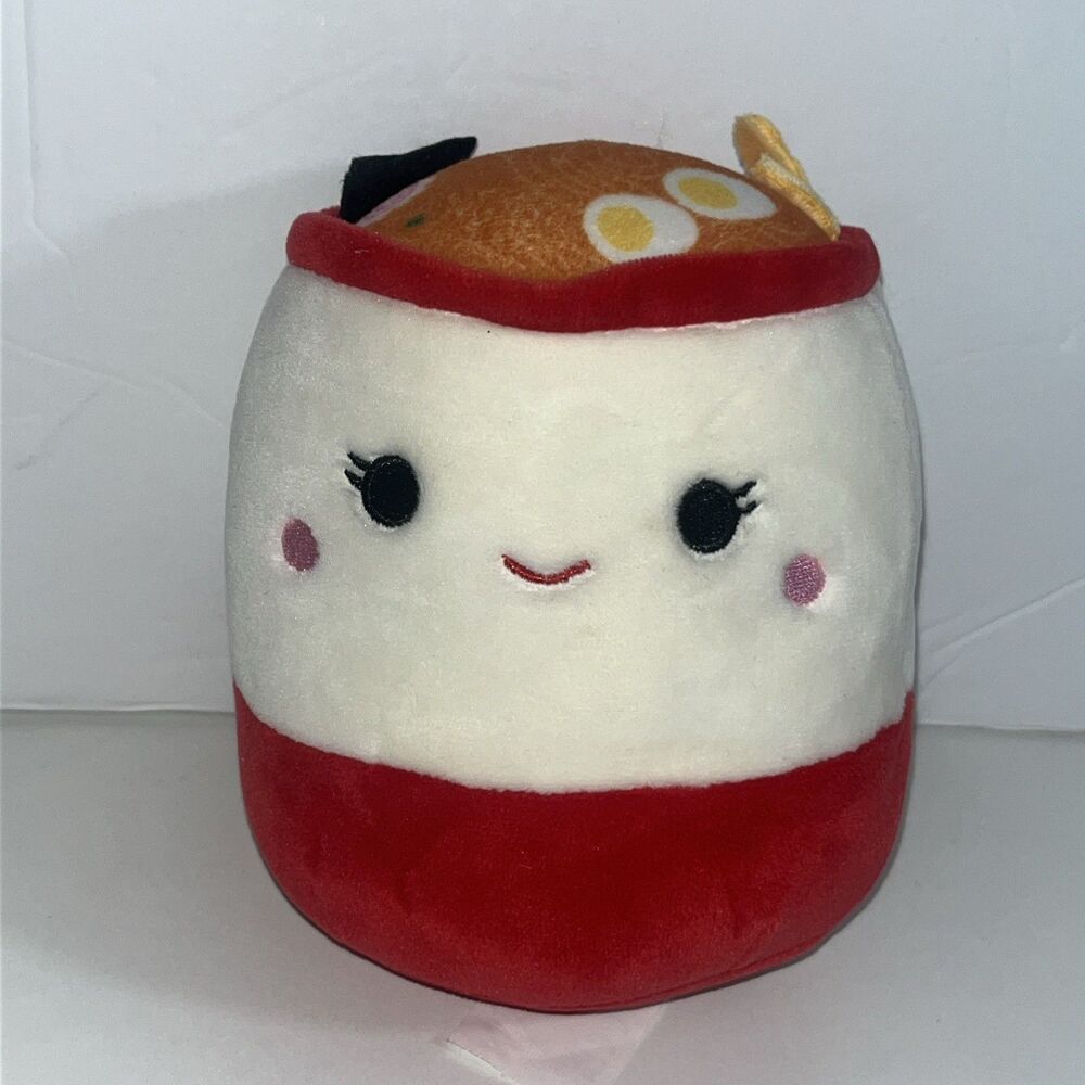 Squishmallow 5" RAISY Bowl of Ramen Food HTF RARE from boxset Cute Kawaii